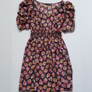 🌻Floral Mauve Soprano Short Sleeve Dress